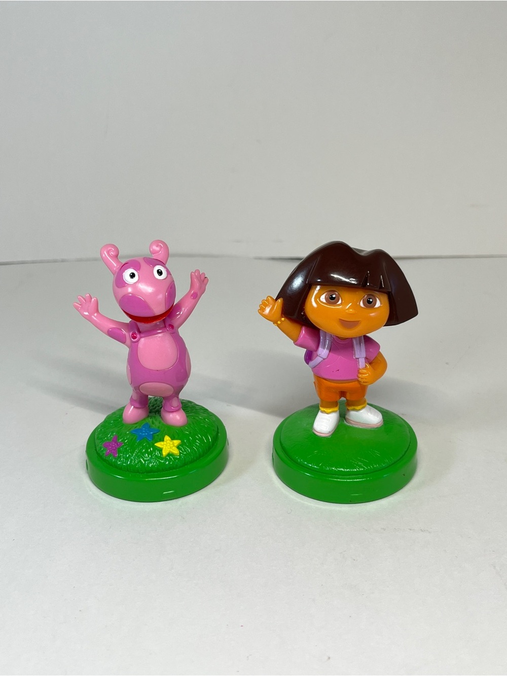 Vtg 2006 Viacom Dora The Explorer & Backyardigans Uniqua Stamp Figure Set Toy